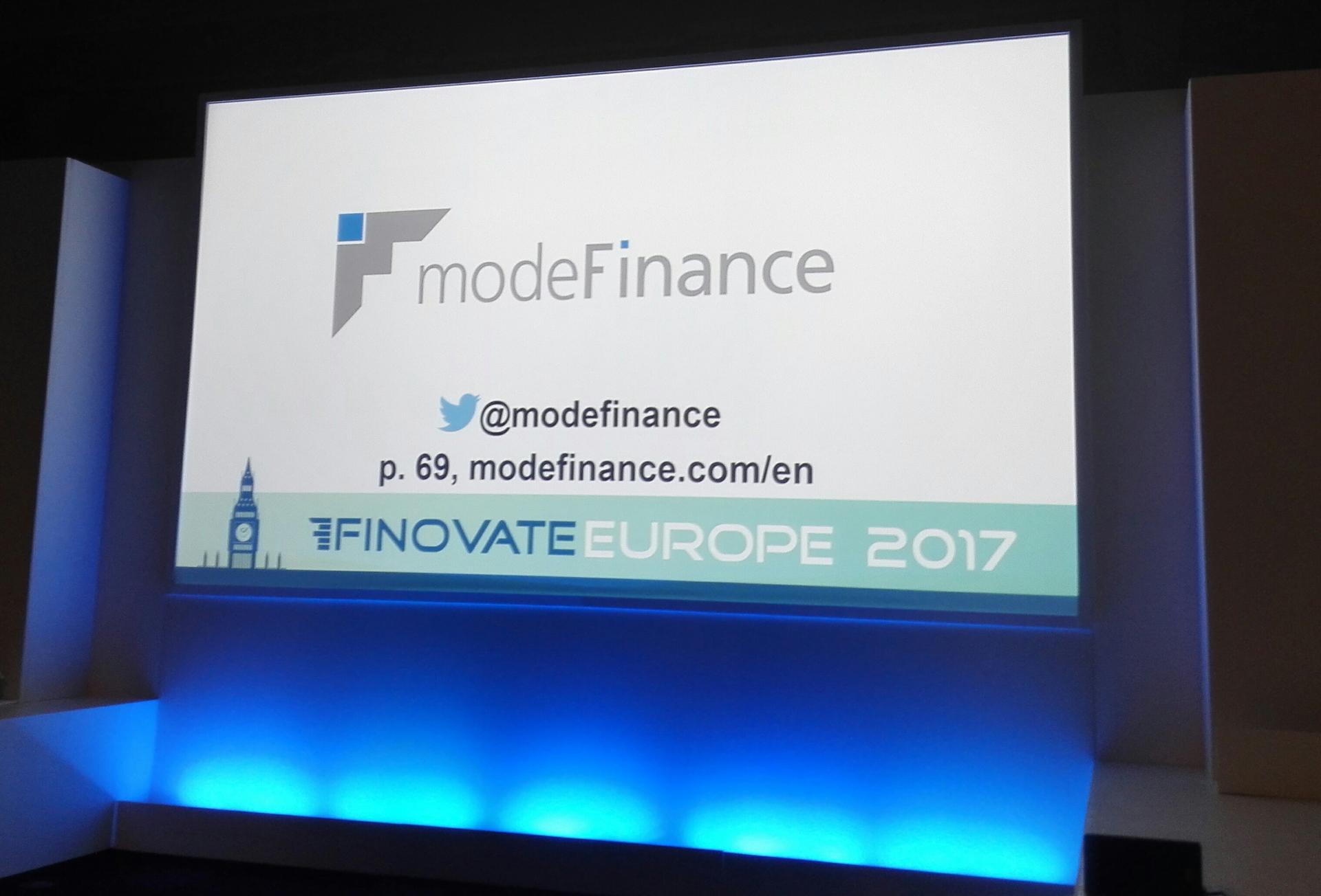 Finovate Europe 2017 modeFinance 3